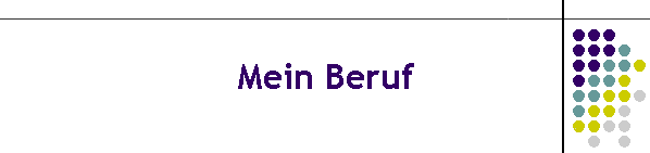 Mein Beruf